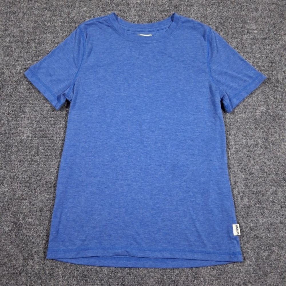 Magellan Outdoors Kids Blue Fish Gear Shirt Medium 10-12 Moisture Wicking Tee